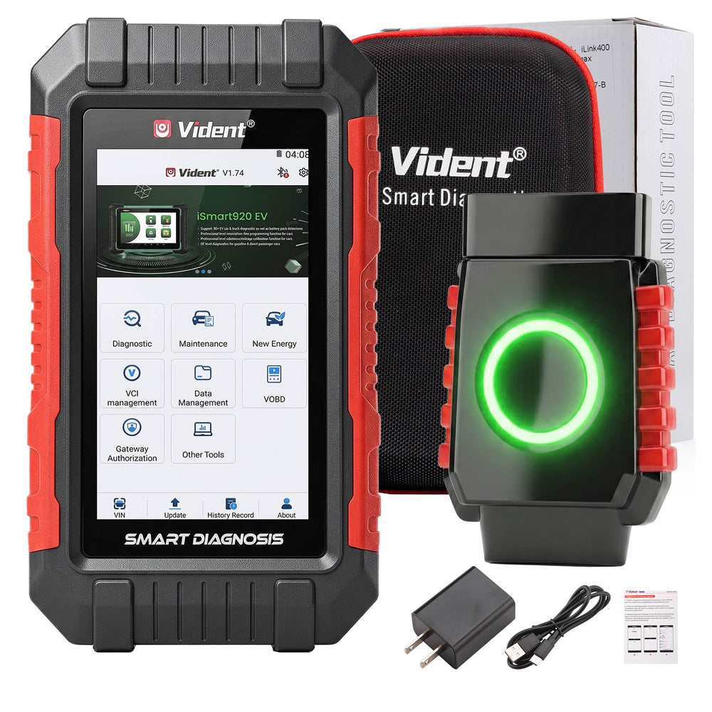 VIDENT G5 Supports 7 Special Functions, Oil Service, EPB, ABS Bleeding, AF, ADBlue, Battery Configuration with Lifetime Free Update