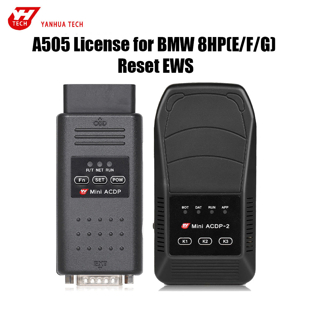 Yanhua A505 License – BMW 8HP (E/F/G) EWS Data Reset via Bench Mode for ACDP Module 11, 19, 36