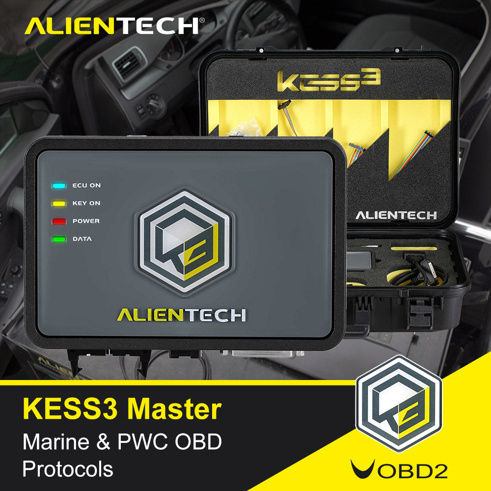 تفعيل بروتوكولات OBD للبحرية وPWC الأصلية Alientech KESS V3 KESS3 ماستر