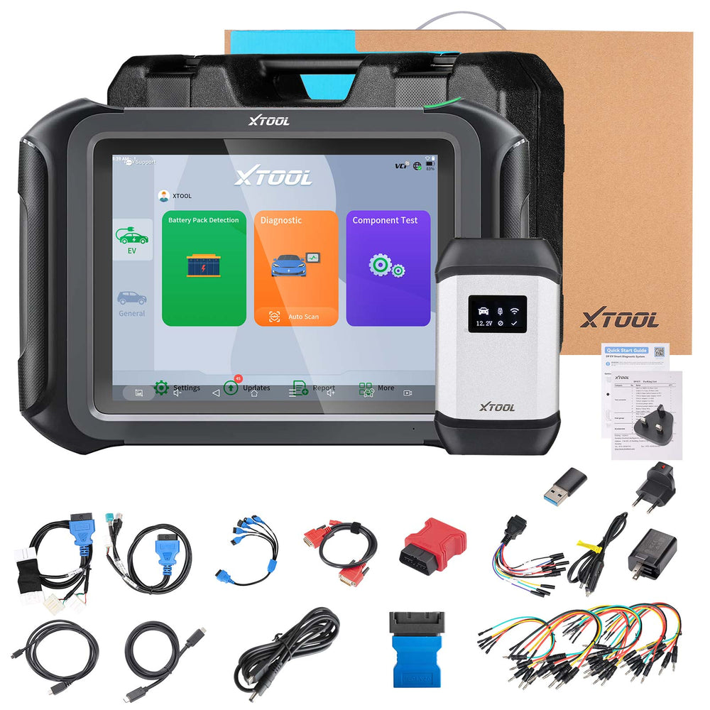XTOOL D9 EV Tablette de diagnostic véhicules électriques Supporte DoIP et CAN-FD Pour Tesla Pour BYD avec détection de pack batterie