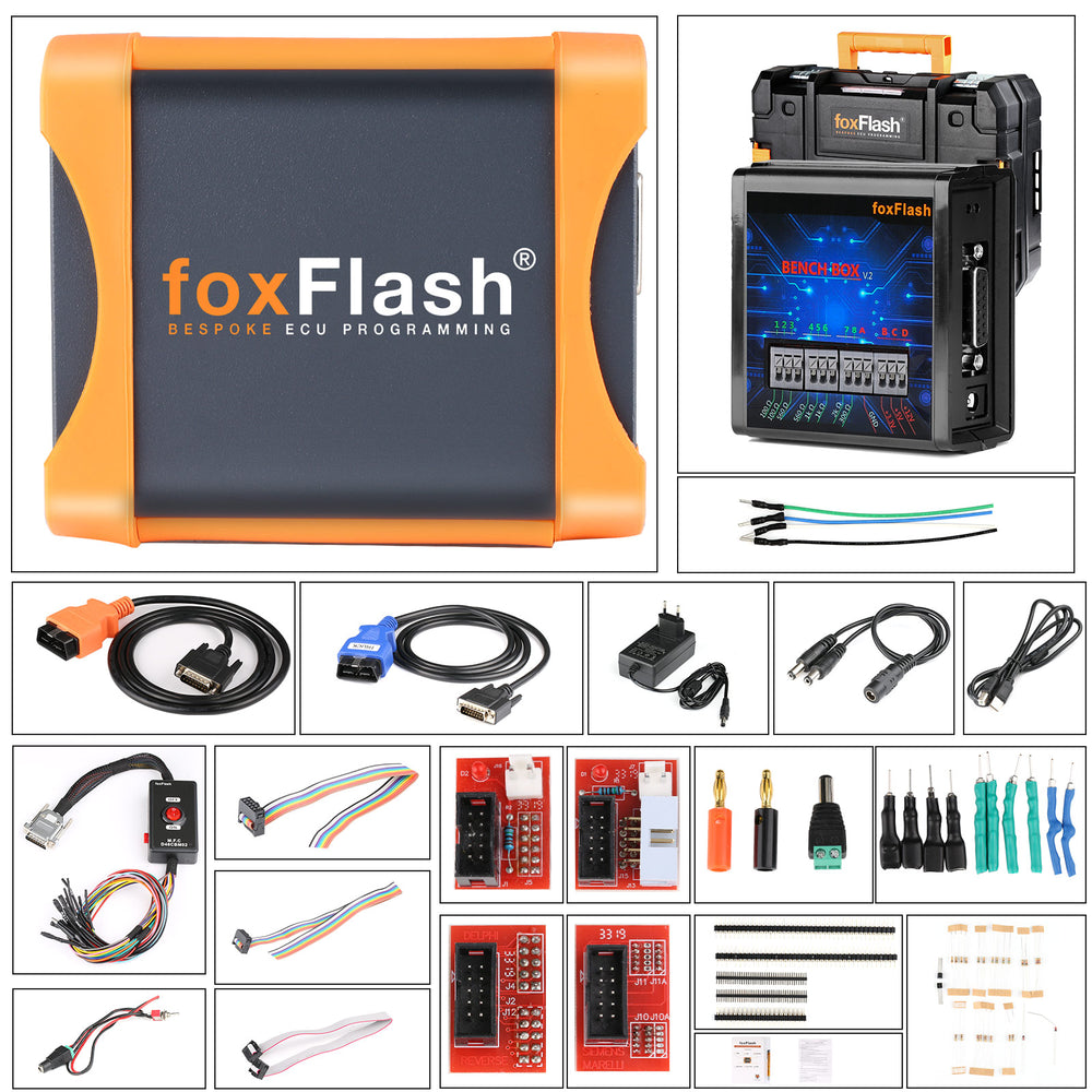 فوكسفلاش سوبر أداة استنساخ وحدة التحكم في المحرك ووحدة التحكم في ناقل الحركة وإعادة برمجة الشريحة - النسخة الرئيسية