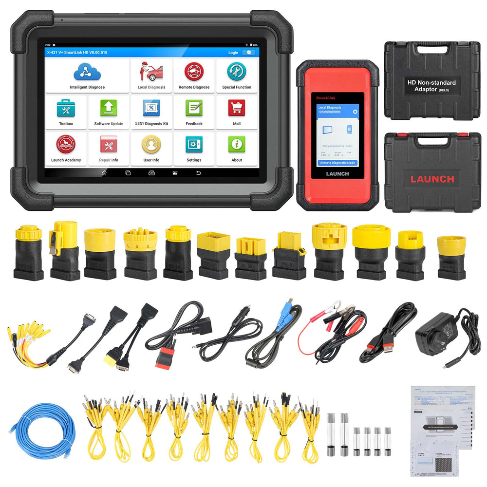 Launch X431 V+ SmartLink HD Heavy Duty Truck Diagnostic Tool for 12V 24V Trucks