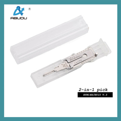 ABUDU AIAP014U HY15/HYN14R 플랫 밀링 듀얼 트랙 오프닝 및 리딩 2-in-1 도구, 이빨 깊이 (10컷) IC 카드: 1098
