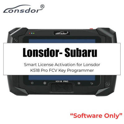 Subaru License Activation for Lonsdor K518 PRO FCV Version Key Programmer