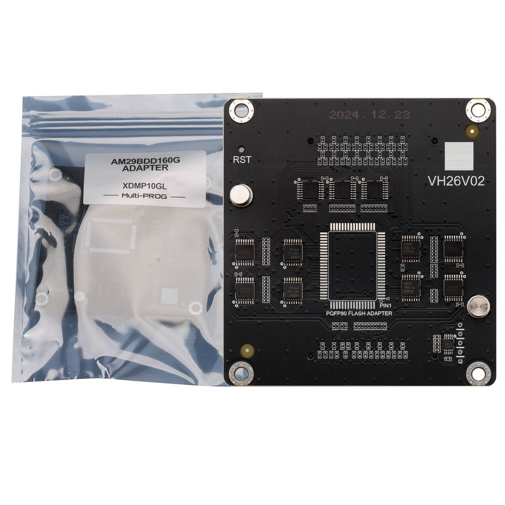 Xhorse XDMP10GL VH26 PQFP80 Adapter supports AM29BDD160G and is designed for use with the Xhorse Multi Prog Programmer.