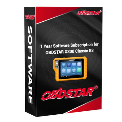 OBDSTAR X300 Classic G3 Full Version One Year Update Service