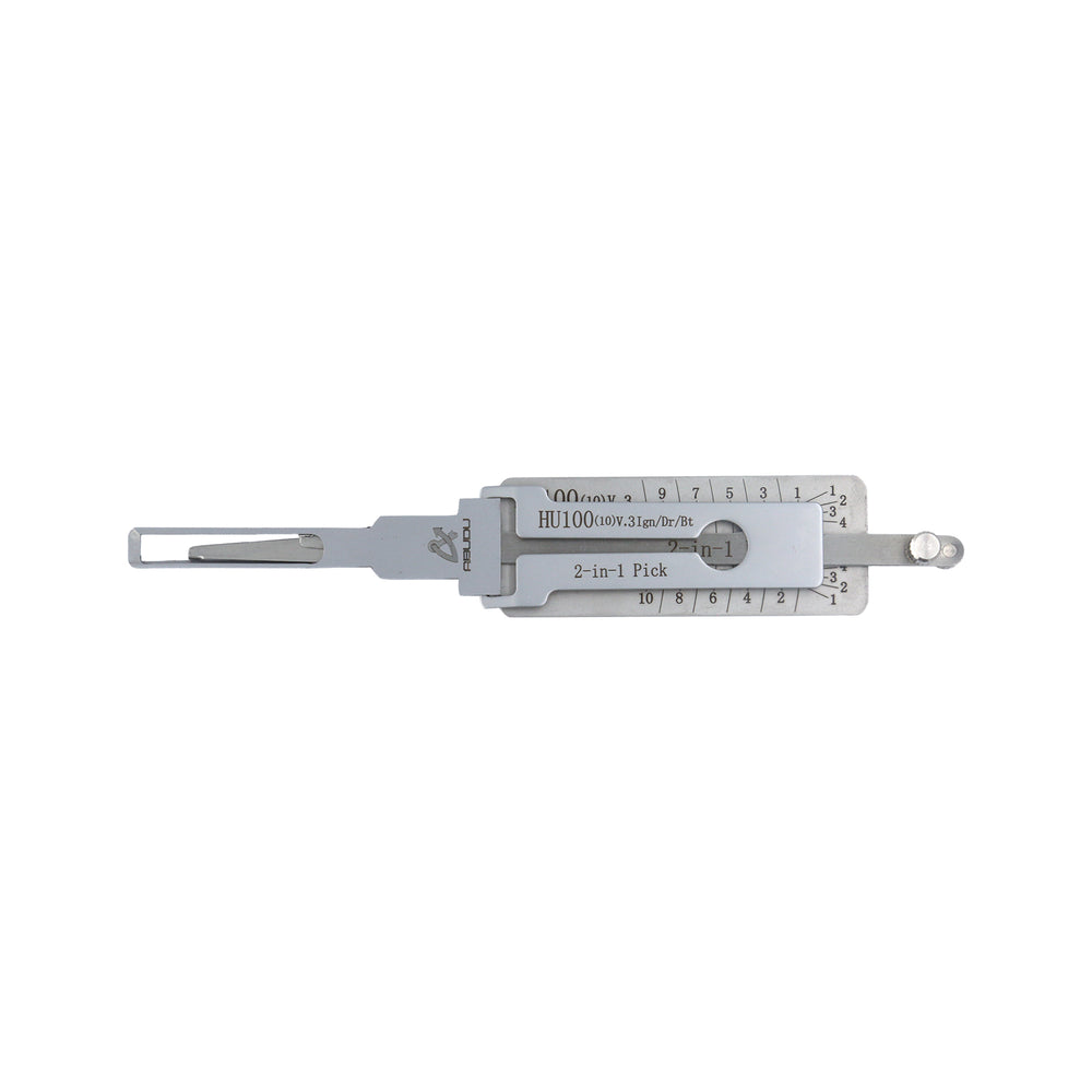 ABUDU AIAN019U HU100-10 Internal Milling Double Track Opening and Reading Two-in-One Tool, Tooth Depth (10-cut)