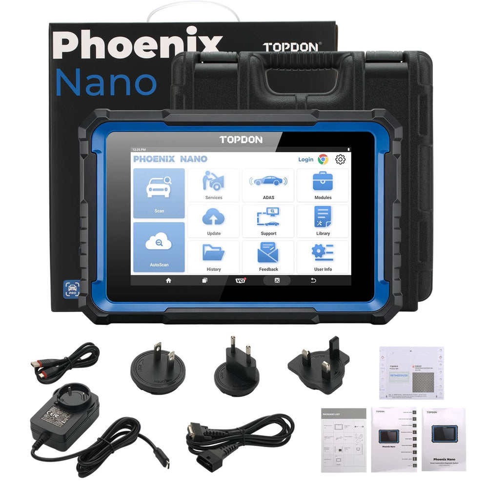 TOPDON Phoenix Nano Supports CAN-FD & DOIP Protocols Full System Diagnostics
