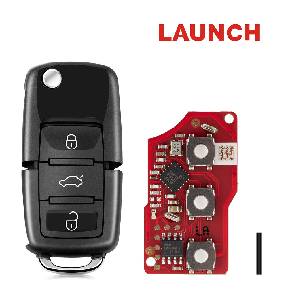 5PCS LAUNCH LK-Volkswagen Smart Key (Folding 3-Button-Black) LK3-VOLWG-01