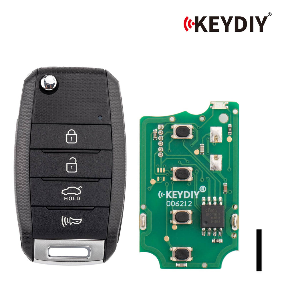 KEYDIY KD B19-4 Universal Flip Remote Key 3+1 Buttons for KIA Type