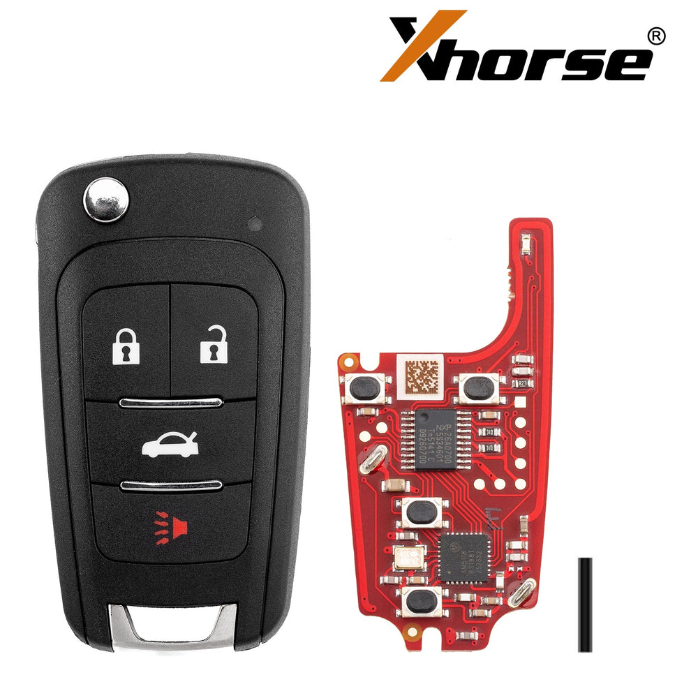 XHORSE XNBU21EN Second Generation Remote Key Buick Flip 4 Buttons English Version 5pcs/lot