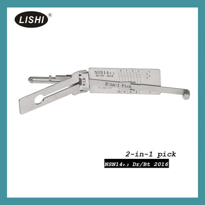 LISHI Nissan Subaru NSN14 2-in-1 Auto Pick and Decoder
