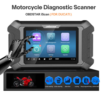 OBDSTAR iScan pour diagnostic moto DUCATI avec câble M041 Supporte diagnostic, programmation clé et calibration odomètre