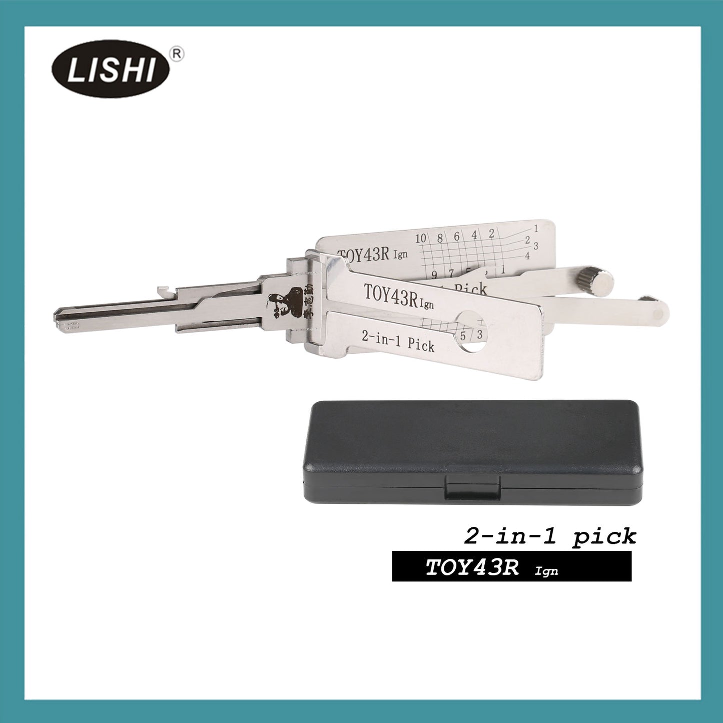 LISHI TOY43R Ignition Dedicated Flat Milling Subaru XV, Great Wall Gorgeous, Imported Old Toyota. 2009 Harvard H6 Flat Milling Subaru 2-in-1 Tool