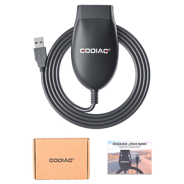 GODIAG GD101 J2534 Cable for Ford Honda Toyota Renault
