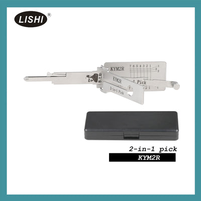 LISHI KYM2R Fraisage plat Outil 2-en-1 rainure droite pour moto KYMCO