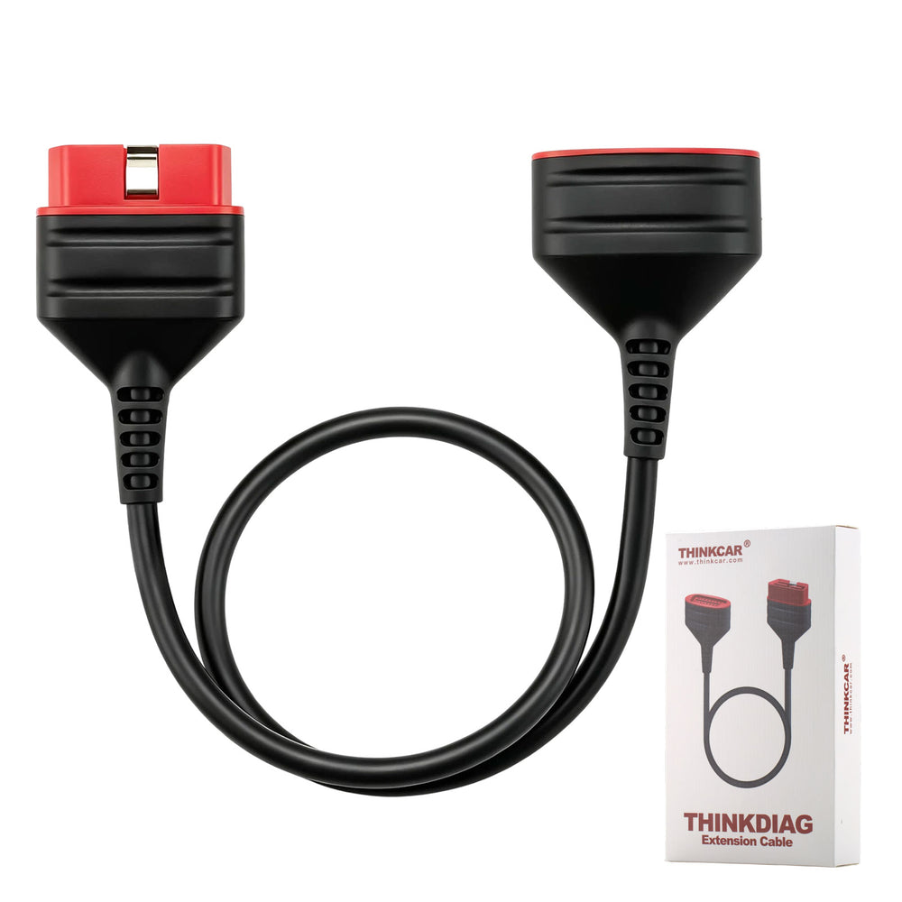 THINKCAR THINKDIAG Extension Cable Length 60cm, High-quality Copper Core Wire, Use Eco-friendly Materials, Supports Connecting to All OBD2 Devices