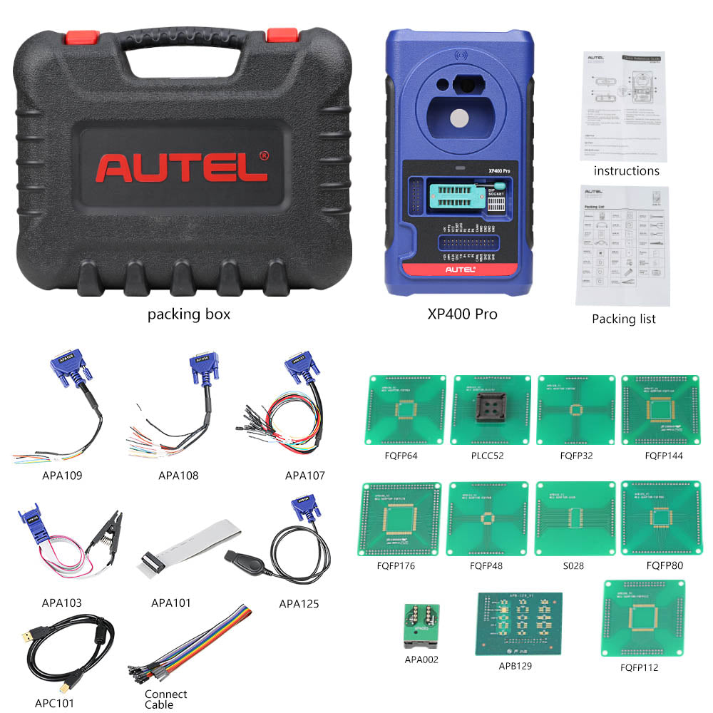 Autel XP400 PRO and Autel APB131 Adapter for VW MQB V850 RH850 Audi BCM2 Ford Nissan BMW BDC2 BDC3