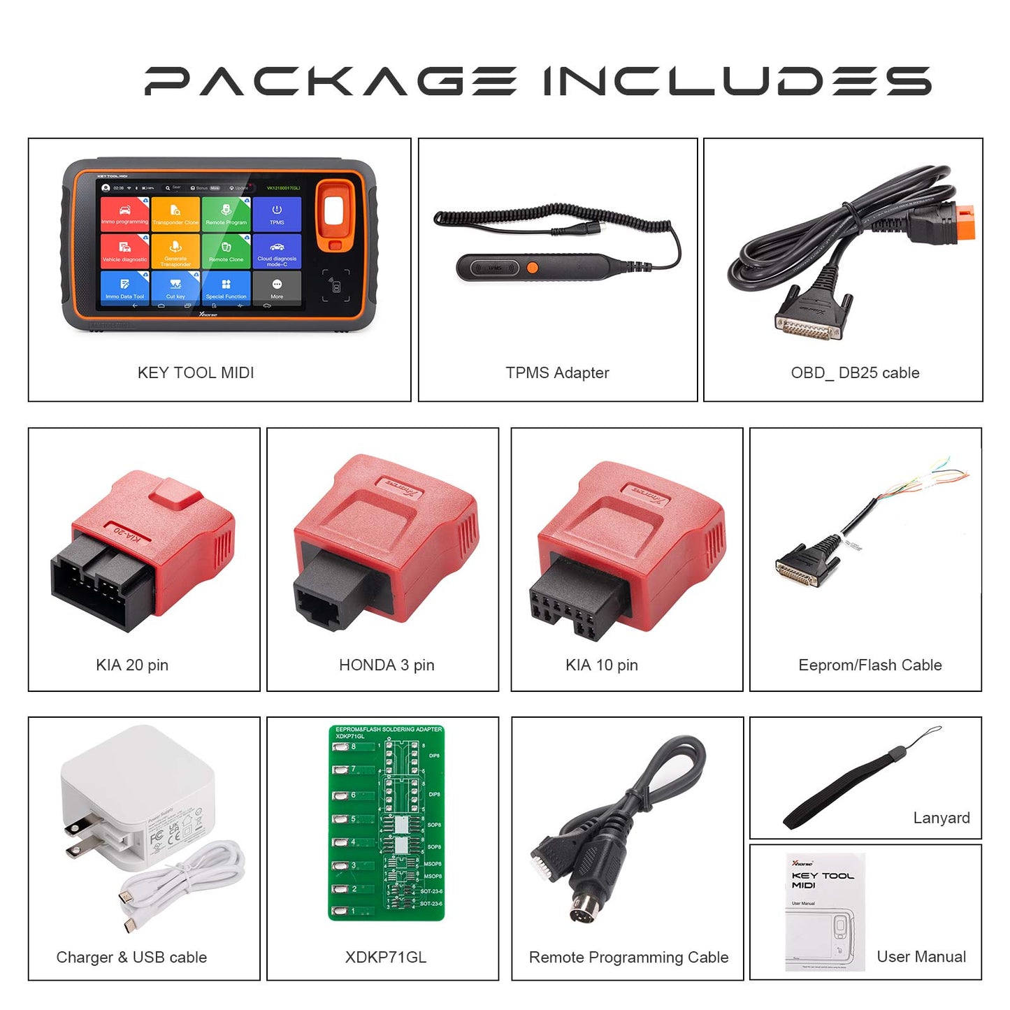 2026 Xhorse Key Tool MIDI All-in-One Advanced Version for IMMO/ TPMS/ Programming/ Diagnostics Tool