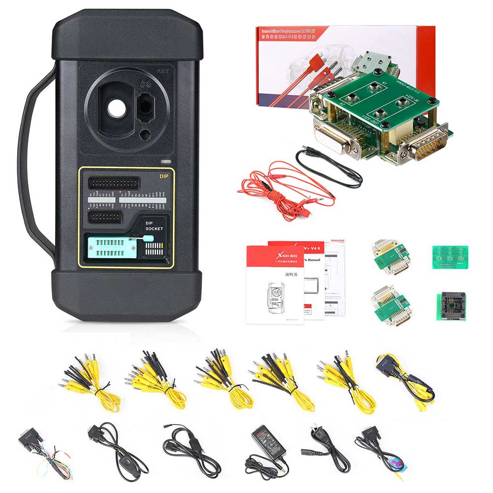 Launch GIII X-Prog 3 مبرمج متقدم لمضاد السرقة والمفاتيح مع محول MCU3 يعمل على مرسيدس بنز جميع المفاتيح مفقودة، بي إم دبليو BDC2 إضافة مفتاح وقراءة وحدة التحكم الإلكترونية وTCU