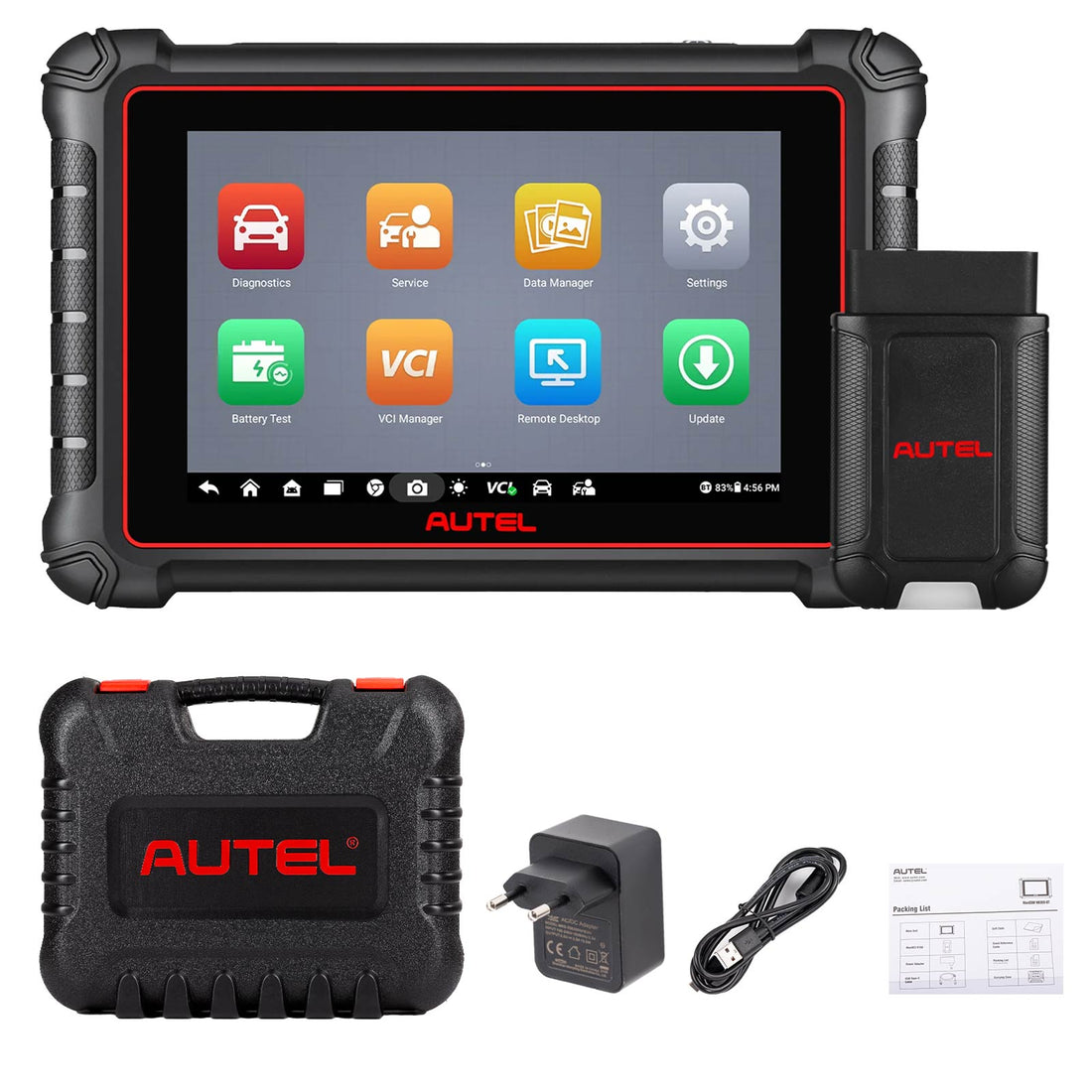 2026 Autel MaxiCOM MK900-BT Scanner Diagnostik Dua Arah Pembaruan MX900 MK808BT CAN-FD&DOIP FCA Autoauth 40+ Layanan WiFi Cetak