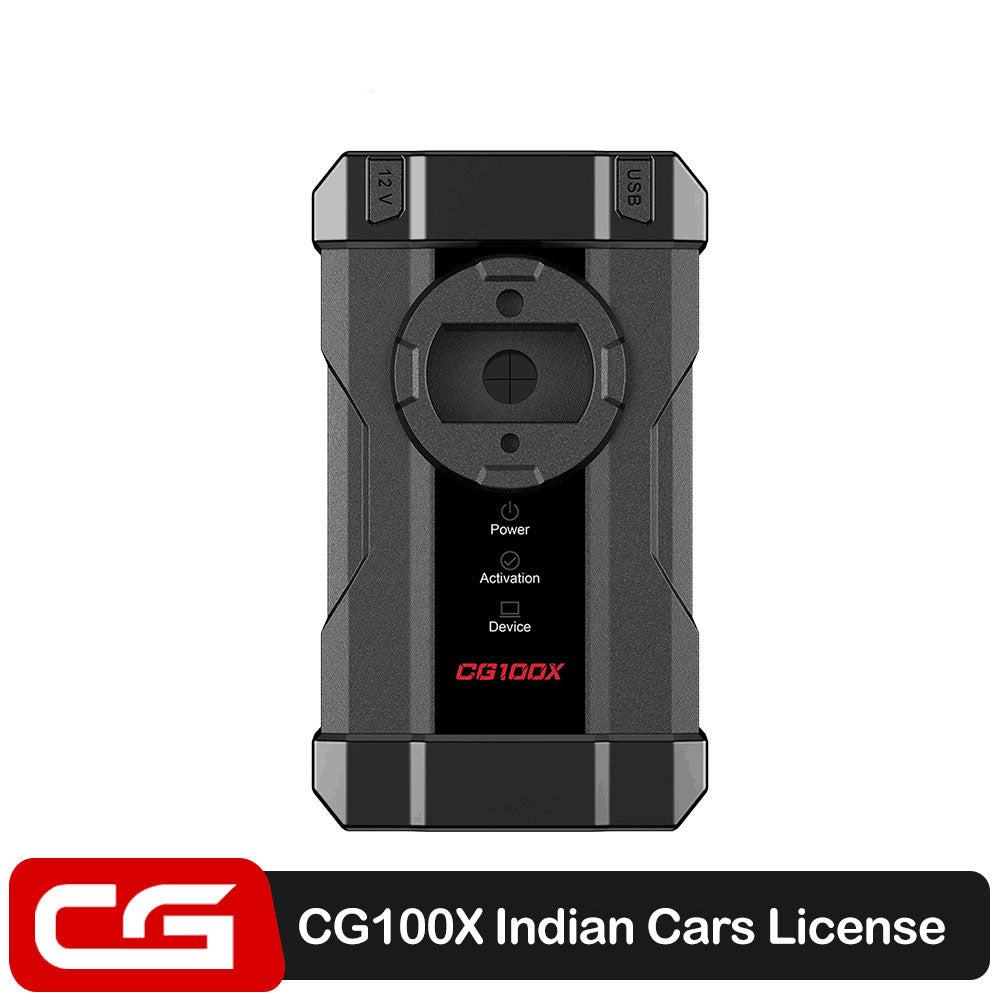 Indian Car License Activation for CG100X Programmer Lifetime Validity