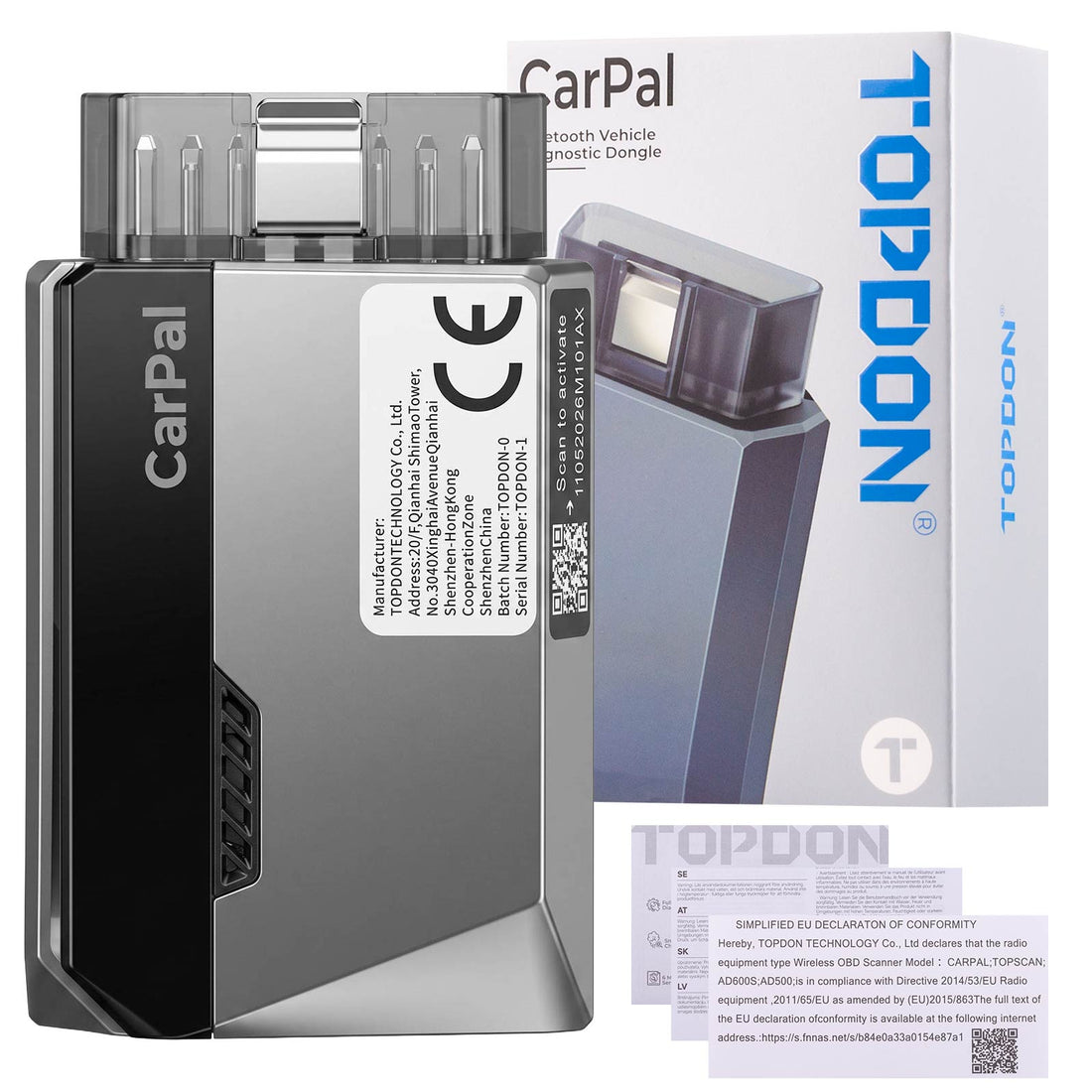 TOPDON Carpal Pocket-Size Bluetooth Scan Tool