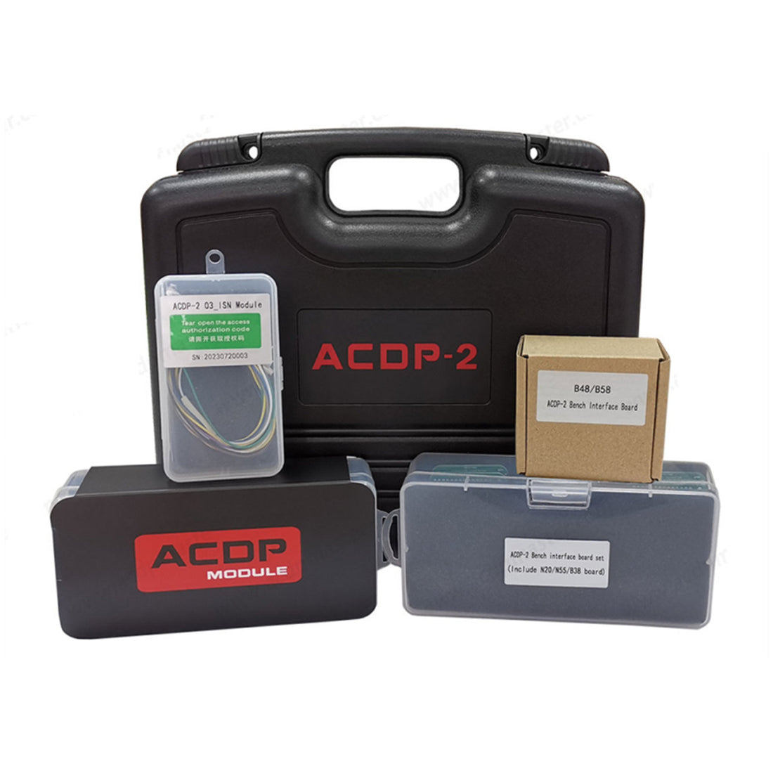 Yanhua Mini ACDP-2 BMW FEM/BDC Paketi Modüller 2 ve 3, FEM/BDC Programlama ve ISN Okuma/Yazma için B48/N20/N55/B38 Tezgah Arayüz Kartları ile