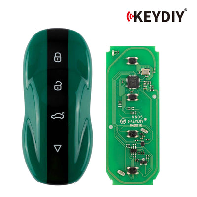 مفتاح ذكي KEYDIY ZB71-4 بلون اليشم الأسود مع 4 أزرار