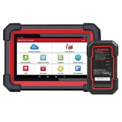[EU/UK Version] Launch X431 CRP919E BT Car Diagnostic Tool DBScar VII VCI Auto OBD OBD2 Scanner Active Test ECU Coding CANFD DOIP 31+ Reset Services