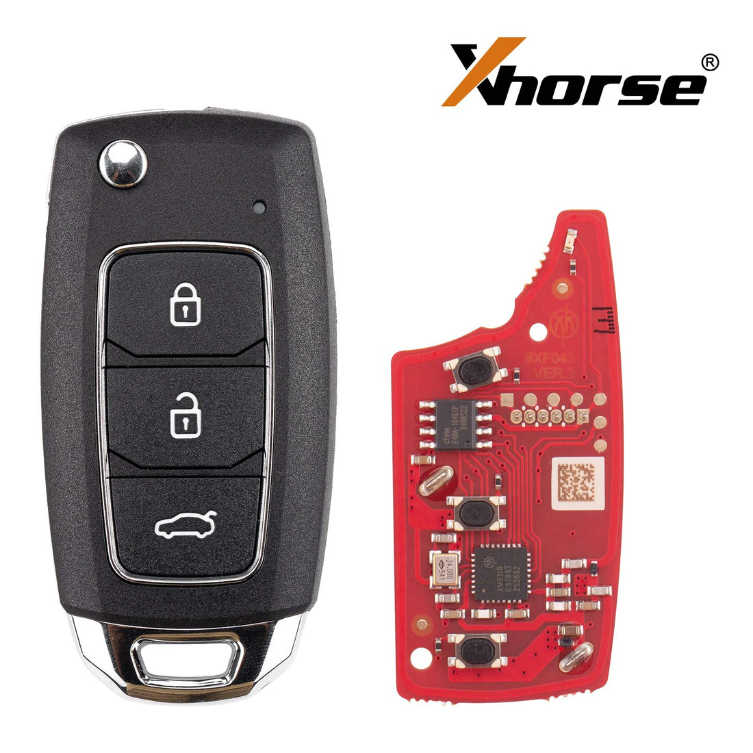 Xhorse XKHY25EN Messer-Stil Fernbedienung der zweiten Generation für Hyundai, 3 Tasten, 5 Stück pro Set