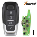 Xhorse XKFEF6EN FA.LL Type Wired Folding Key 4 Buttons Bright Black Universal Remote Key, 5pcs per lot