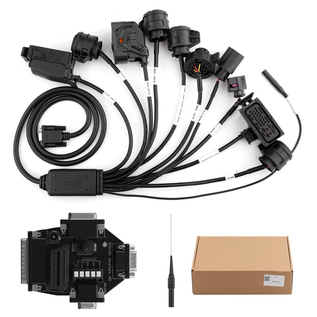 GODIAG Gearbox Cable 9-in-1 Set for V-A-G V30/ DQ200/ DL501/ VL300/ VL381/ DQ500/ DQ250/ DQ380/ DQ381/ DQ400E/ DL382