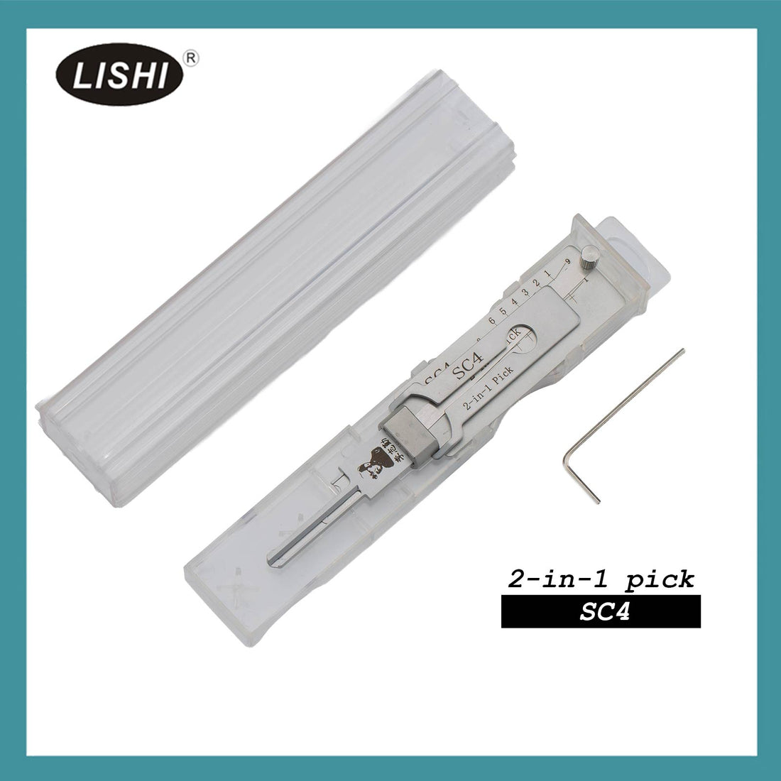 LISHI SC4 Civilian Tool (Reverse Handing) 2-in-1 Pick & Decoder for 6-Pin Schlage Keyway