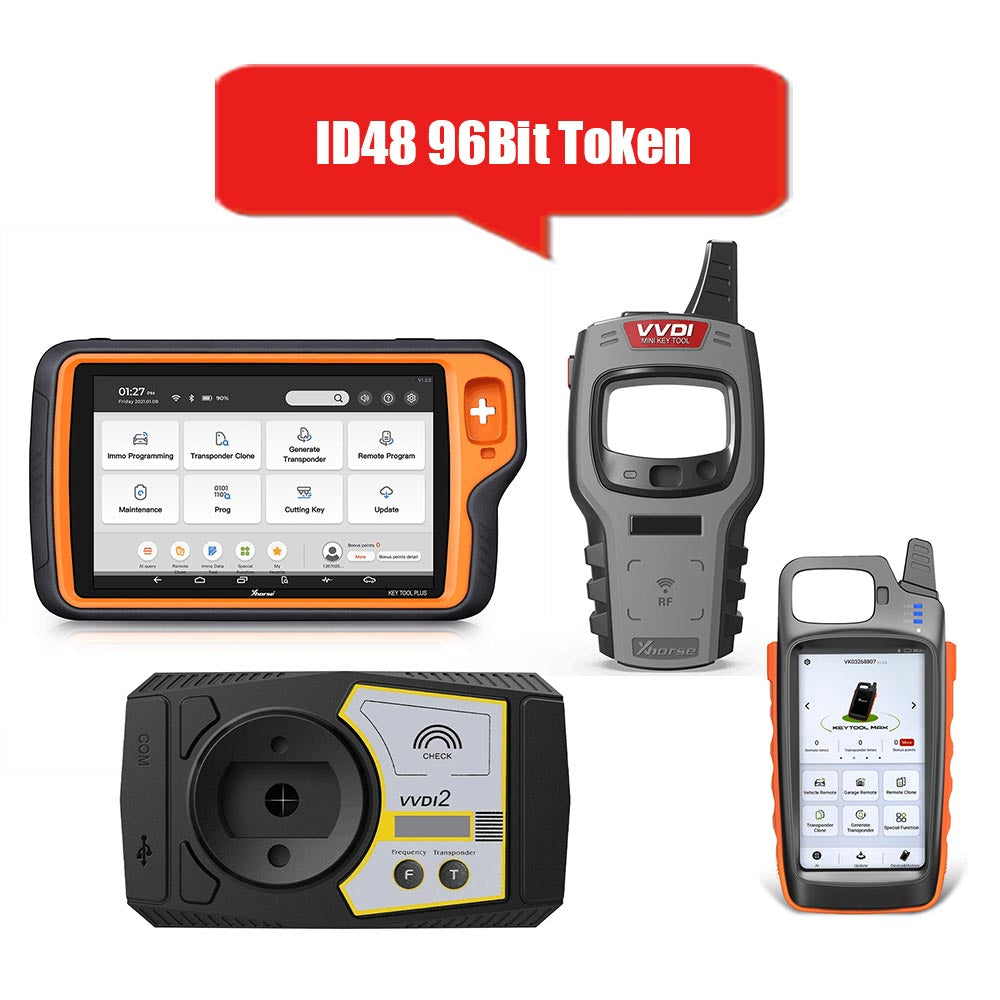 1 jeton pour copie Xhorse ID48 96 bits – Compatible avec VVDI2, VVDI Mini Key Tool, VVDI Key Tool Max et Key Tool Plus Pad
