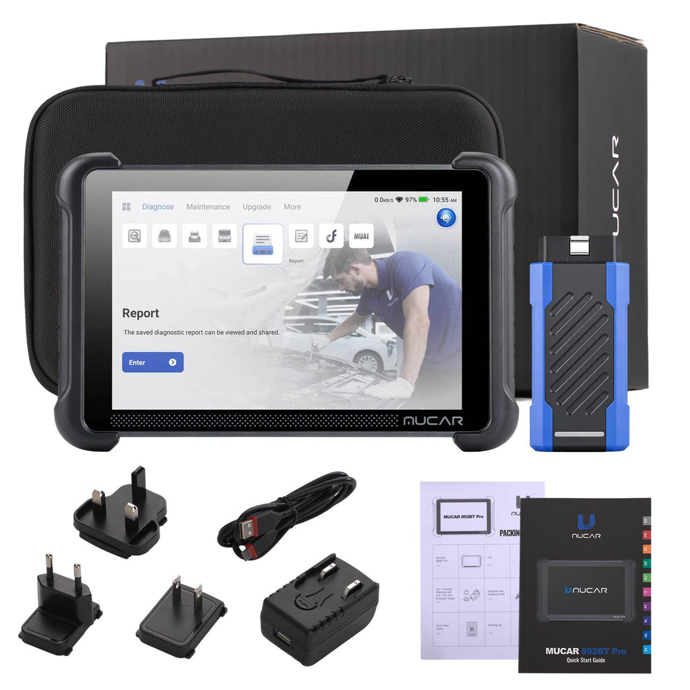 Scanner diagnostico Bluetooth THINKCAR MUCAR 892BT PRO con funzione IA, supporto per CANFD, DOIP e J2534, 35 funzioni di reset, mappatura topologica e codifica ECU