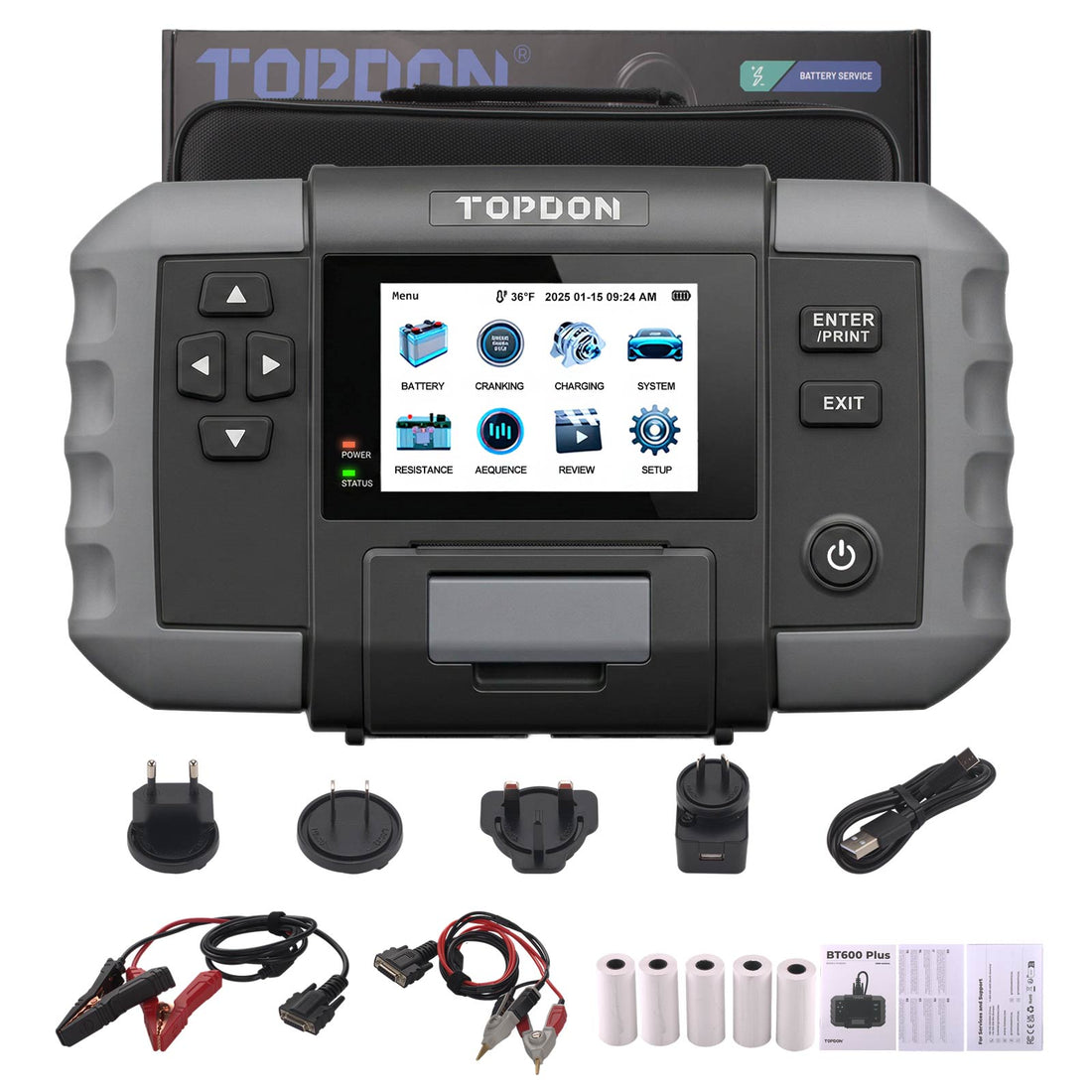 TOPDON BT600 Plus 2-in-1 Batterie- und Widerstandstester