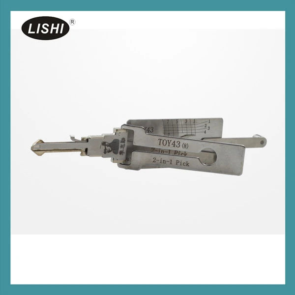 LISHI TOY43 أداة فتح وفك تشفير 2 في 1 (8 دبابيس)