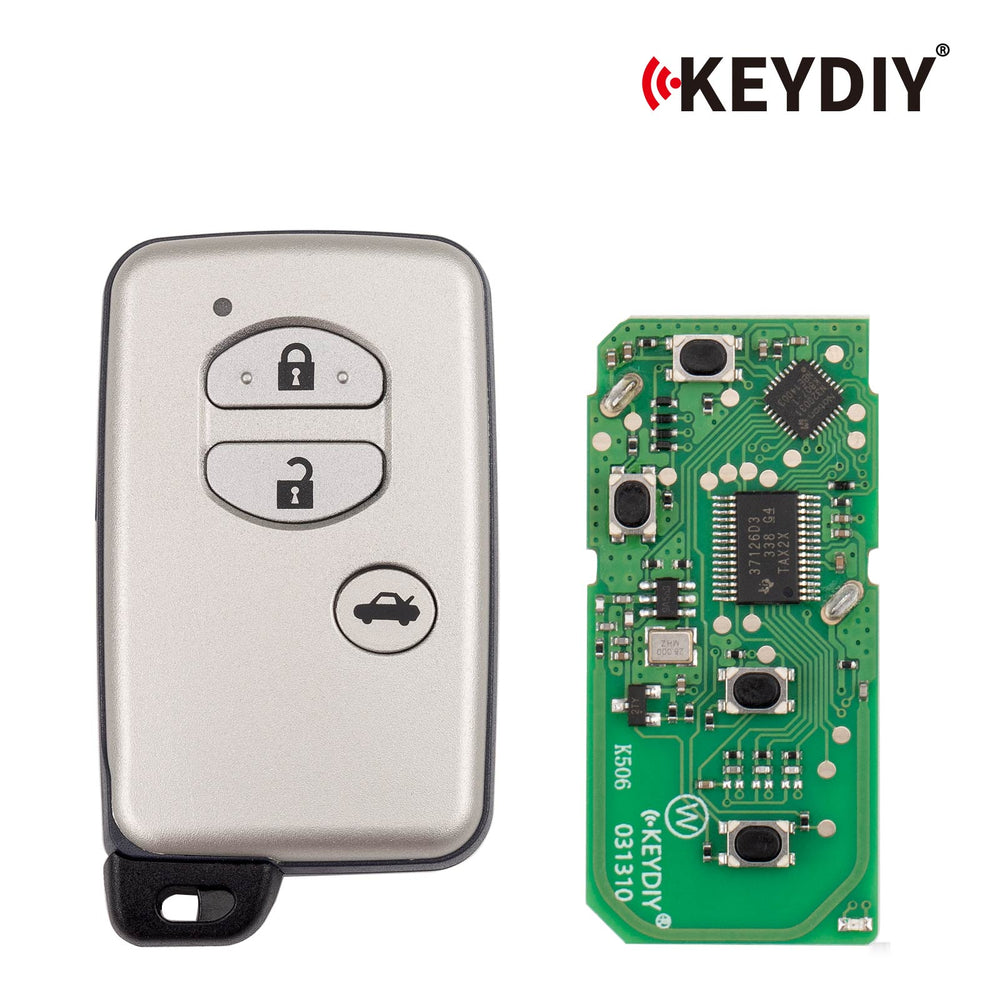 KEYDIY KD TDB03-3(Silver Gray) for Toyota Universal Smart Remote Key 3 Buttons With Silver Grey Key Shell 5pcs/lot
