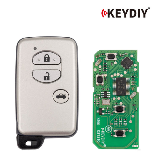 KEYDIY KD TDB03-3(Silver Gray) for Toyota Universal Smart Remote Key 3 Buttons With Silver Grey Key Shell 5pcs/lot