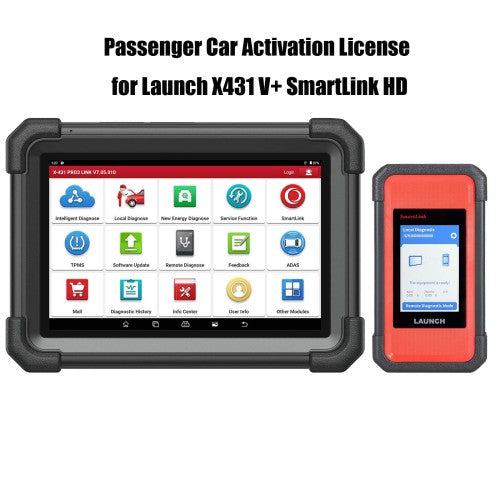 Passenger Car Software License for Launch X431 V+ SmartLink HD Heavy Duty Truck Diagnostic Tool