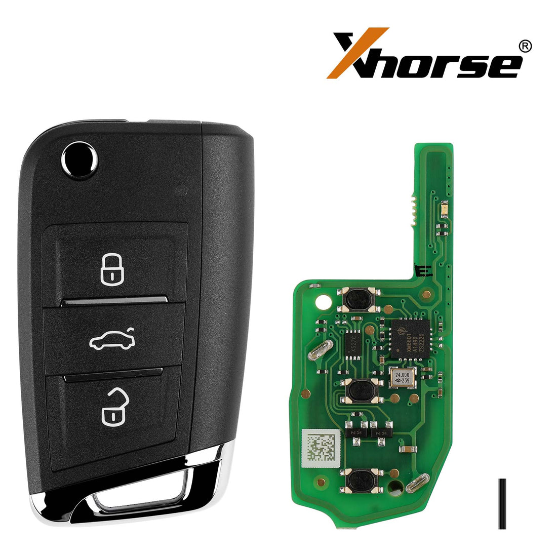 Xhorse XEMQB1EN XEDM01EN Super Remote Key VW MQB 3 Buttons Built in Super Chip English Version 5pcs per lot