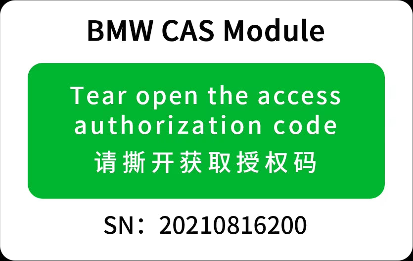 Лицензия A500 для программирования ключей BMW CAS1-CAS4+ через OBD для модуля Yanhua Mini ACDP 1