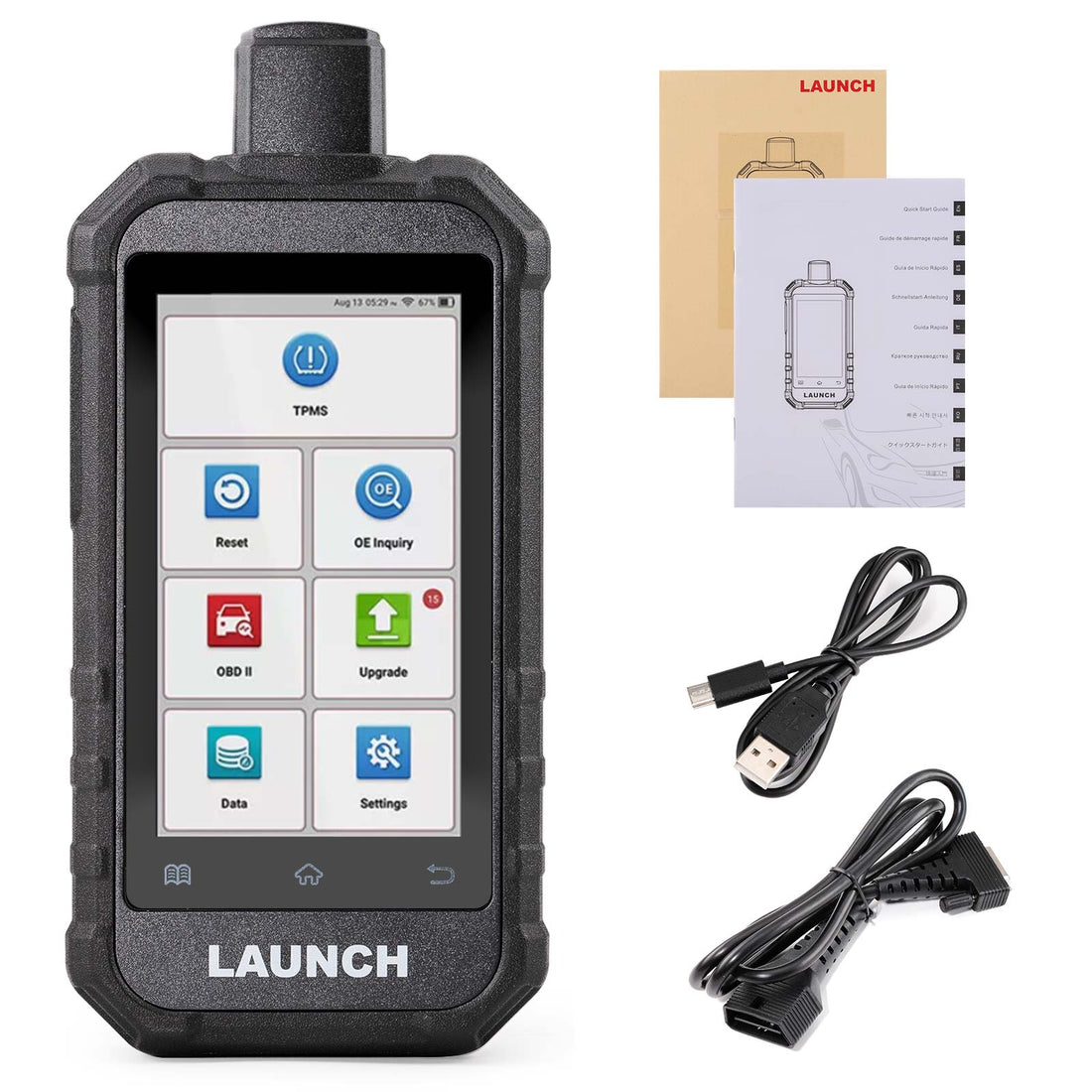 Alat Aktivasi dan Diagnostik TPMS LAUNCH Creader TPMS 5011 V2 dengan Peningkatan WIFI, 12 Fungsi Reset, serta Aktivasi Sensor Tekanan Ban 315/433MHZ & 2.4Ghz
