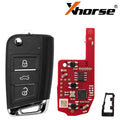 Xhorse XKMQB5EN XKDM05EN VW MQB 2nd Generation 3 Buttons Smart Key Universal Remote Key 5pcs/lot