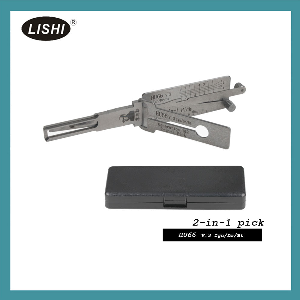 LISHI HU66 V3 2 в 1 автоотмычка и декодер для Audi, Ford, VW, Seat, Skoda