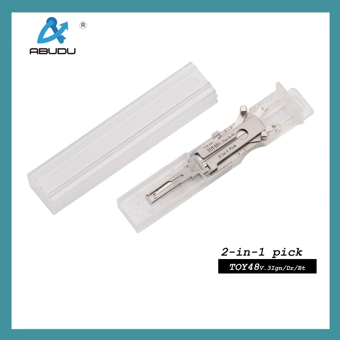 أبودو AIAM001U TOY48 أداة فتح وقفل باب الإشعال والباب العالمي مع طحن داخلي 4 مسارات، عمق الأسنان (5 قطع) بطاقة IC: 872
