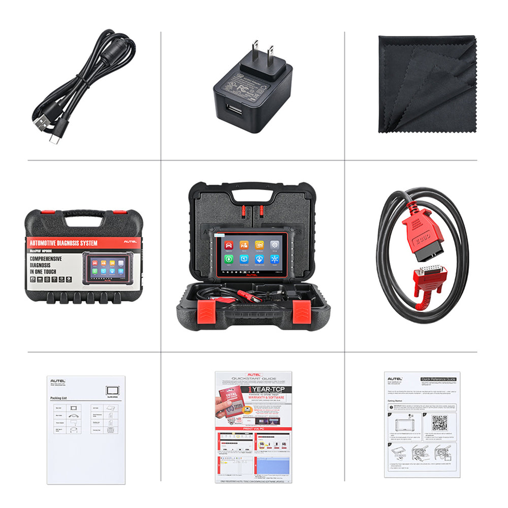 Kit Autel MaxiPRO MP900E con 11 Cavi OBD1 Supporta CAN FD DoIP Codifica ECU, 40+ Servizi, Test Attivo, FCA Autoauth