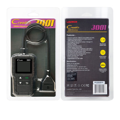 Original Launch Creader 3001 OBDII / EOBD Code Scanner Support Languages Same as AL419
