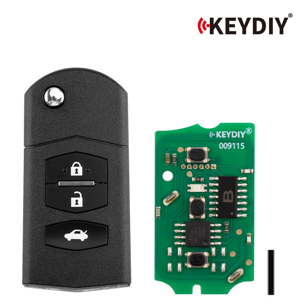 KEYDIY KD B14-3 Universal Flip Remote Key 3 Buttons for Mazda Type